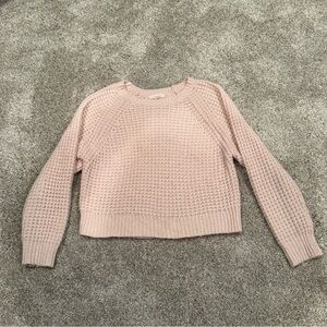 La Hearts Soft Blush Crew Neck Sweater